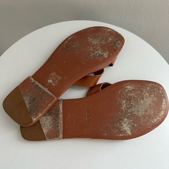 ⭕️ KENZO Women’s OPANKA FLAT MULE Slippers Sandals Brown Size 39 Leather - Picture 4 of 4